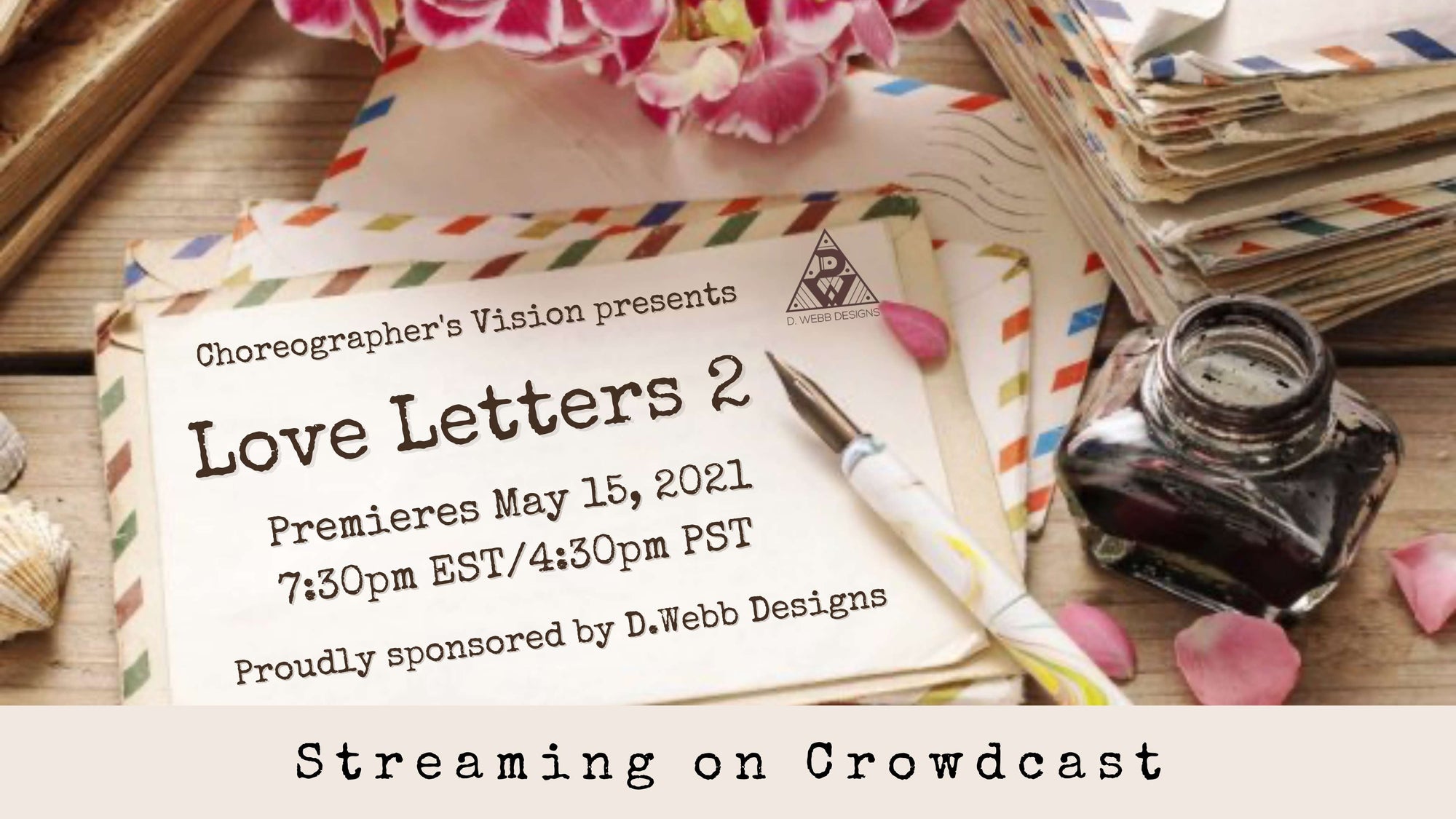Love letters 2 flier May 15th on crowdcast