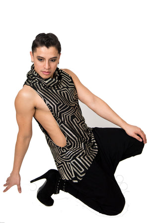 Inca Cowl Neck Fancy Jersey