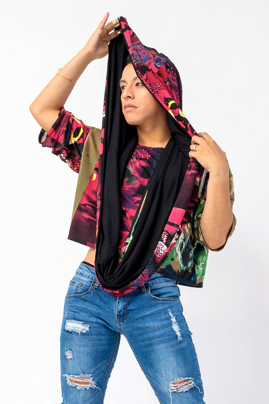 Klaus Reversible Empire - Hooded Infinity Scarf