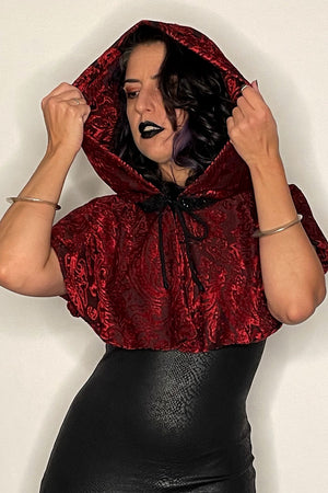 Nadja Capelet in Red Velvet Burnout