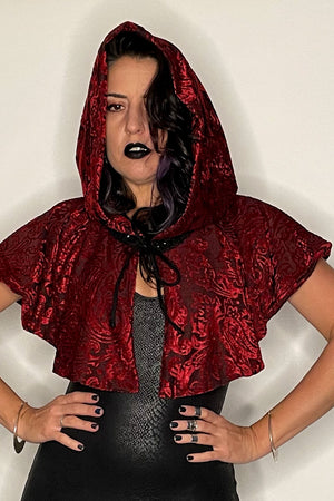 Nadja Capelet in Red Velvet Burnout