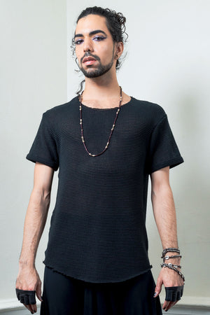 black sheer unisex t-shirt goth and alternative fashion style