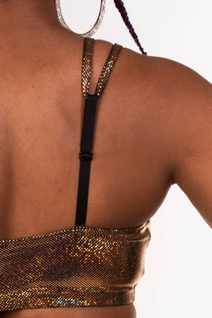 The Ultimate Festival Bandeau - Gold Holographic Dot